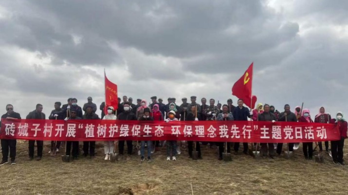 爭當(dāng)綠色使者、生態(tài)先鋒 ——集團(tuán)駐村工作隊組織幫扶村開展義務(wù)植樹主題黨日活動